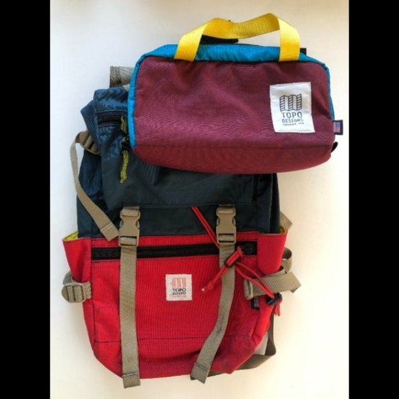 Topo Designs Handbags - Topo Designs x2 Packs: Rover Pack + Minimal Hip Pack